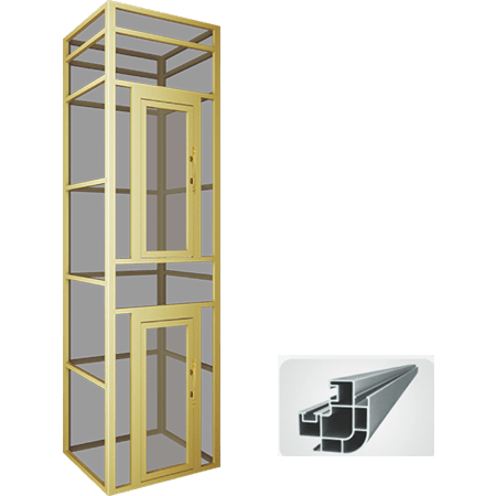 铝合金式框架井道